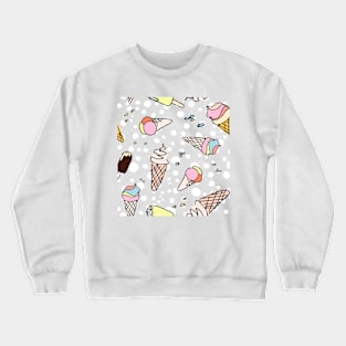 ice cream pattern Crewneck Sweatshirt